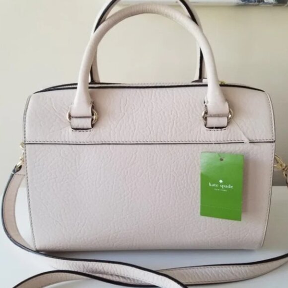 NWT Kate Spade Perri Lane Bubbles Perforated Pebbled Leather Crossbody Satchel - Picture 2 of 10